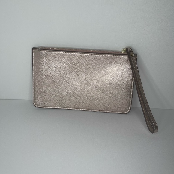 Kate Spade Pink Metallic Wristlet Clutch - Picture 2 of 6